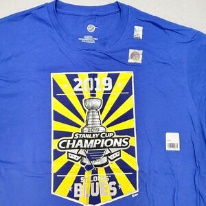 NHL St. Louis Blues Stanley Cup Champions Graphic T-Shirt XL, Hockey, Sports,NWT